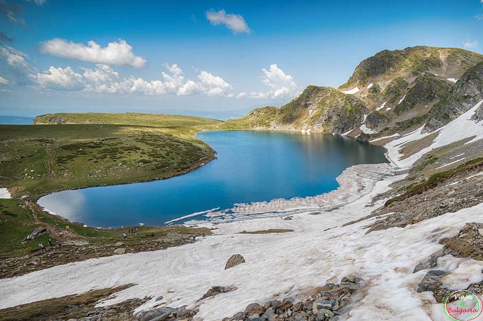Paisaje de Los siete lagos de Rila en Bulgaria